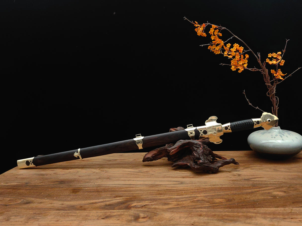 【公卿剑】Gongqing Jian (Court Official's Sword) with Lingzhi Guard and Ebony Scabbard