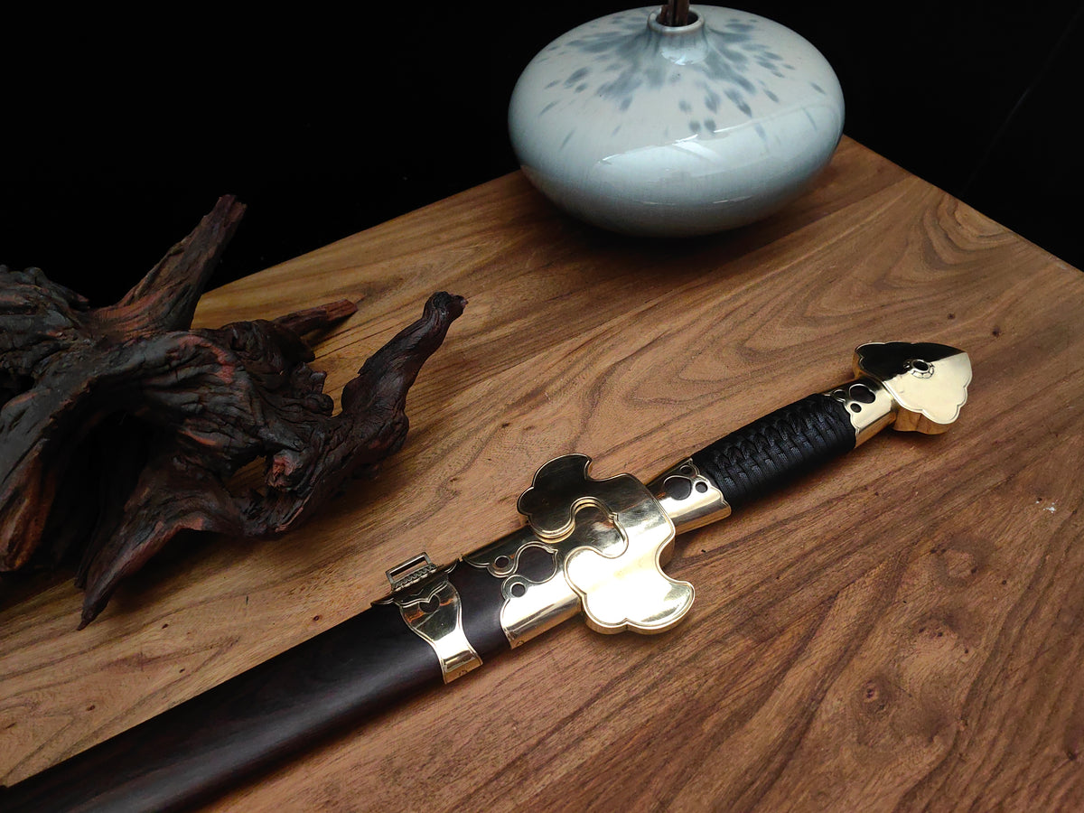 【公卿剑】Gongqing Jian (Court Official's Sword) with Lingzhi Guard and Ebony Scabbard