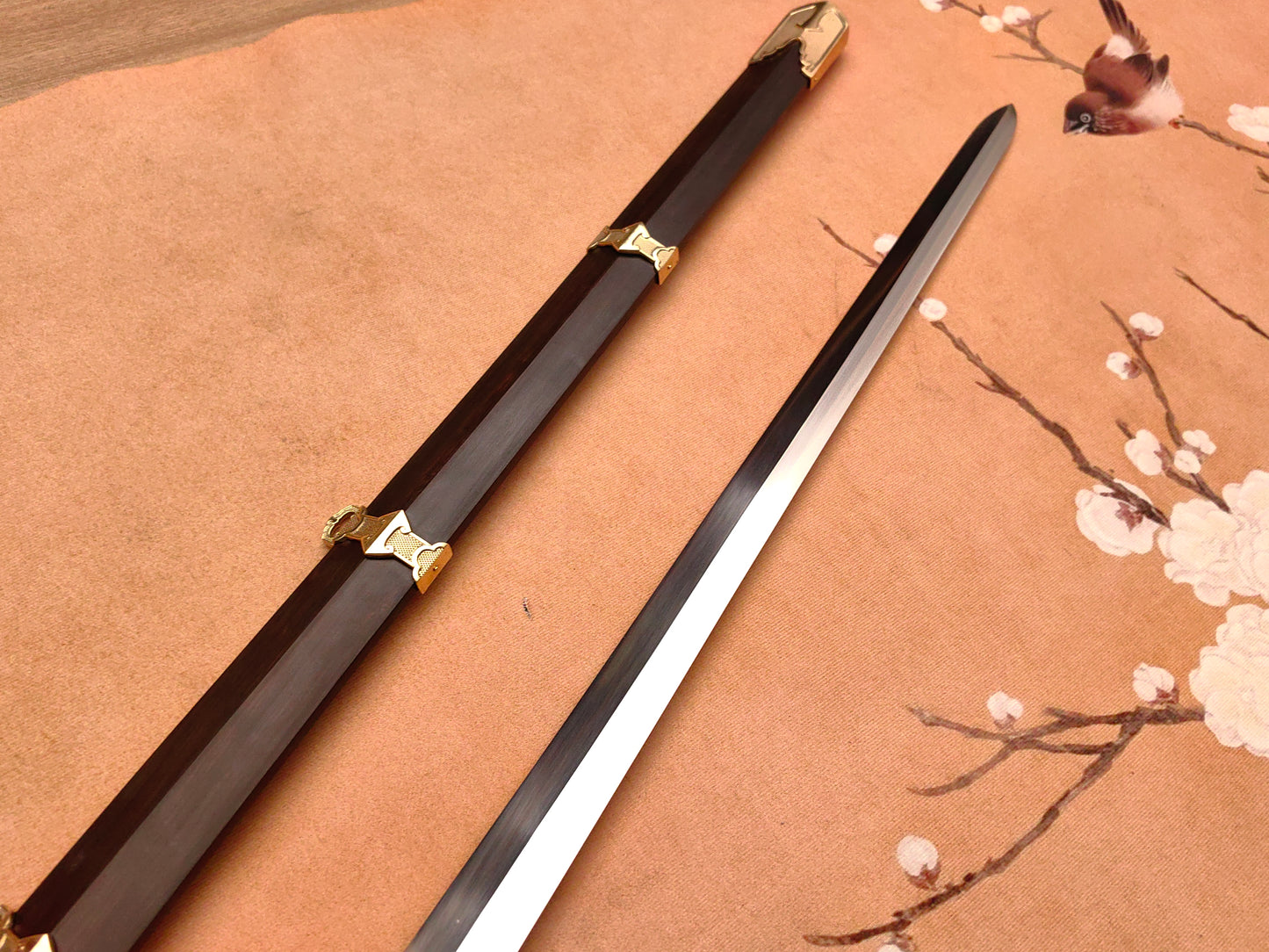 【Ruyi如意】-Ruyi Pommel Song Jian with Crescent Guard and Plain Copper Fittings