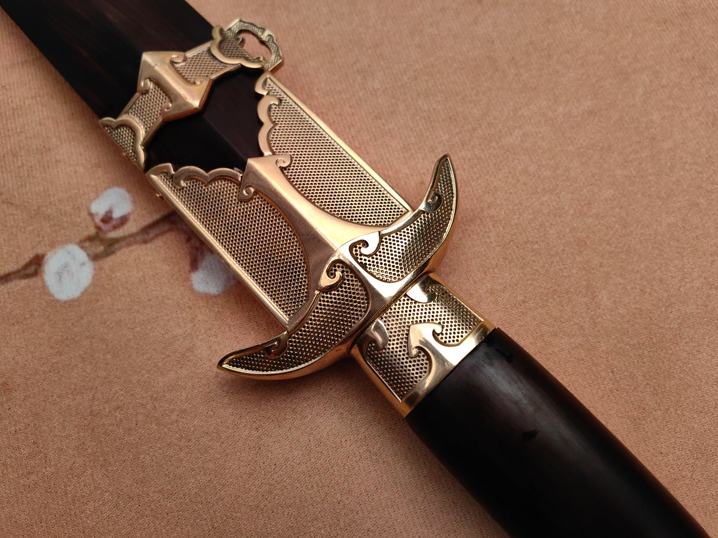 【Ruyi如意】-Ruyi Pommel Song Jian with Crescent Guard and Plain Copper Fittings