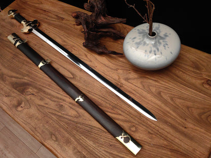 【公卿剑】Gongqing Jian (Court Official's Sword) with Lingzhi Guard and Ebony Scabbard