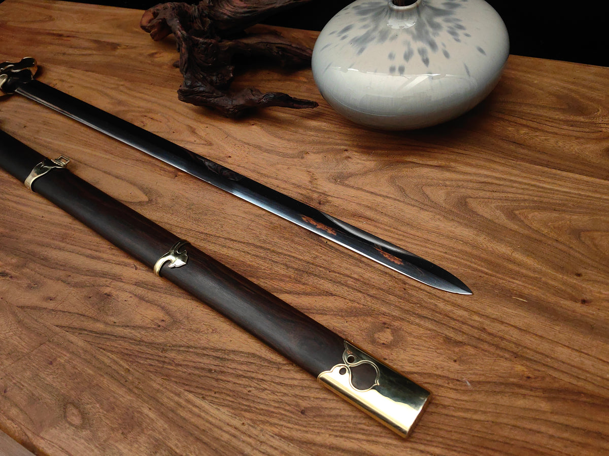 【公卿剑】Gongqing Jian (Court Official's Sword) with Lingzhi Guard and Ebony Scabbard