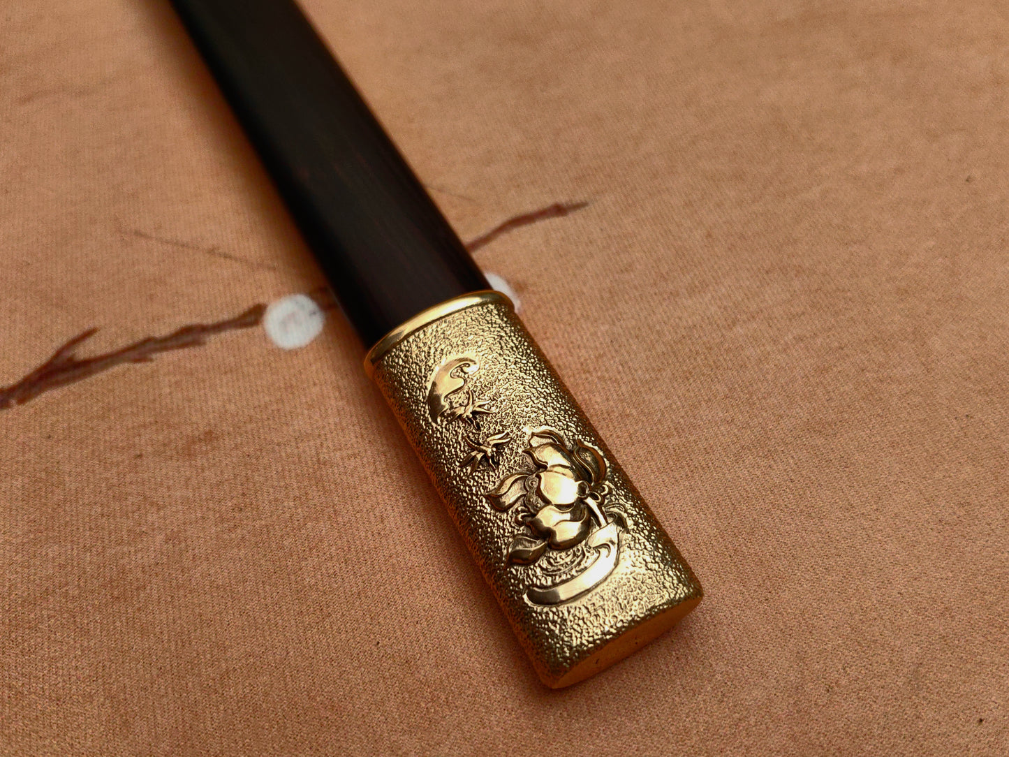 【莲花装环首明剑】Lotus Ring Pommel Ming Jian – Hand-Forged 60Si2Mn Steel