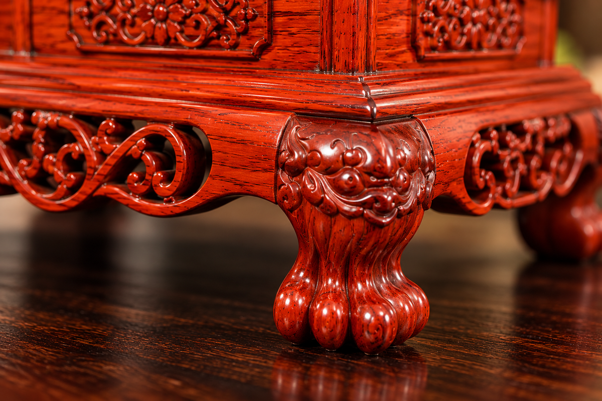 Traditional Chinese Solid Wood Sword Stand – Hand-Carved Display Rack