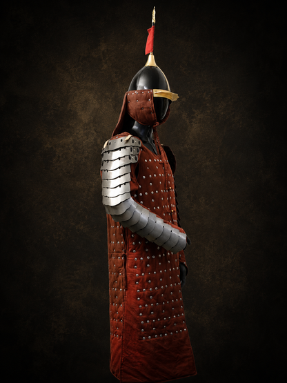 Ming Dynasty Front-Opening Cloth-Faced Armor Set