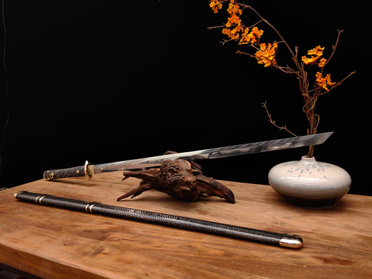 Tang Dao with Crossguard and Pommel (Genuine Rayskin Edition)