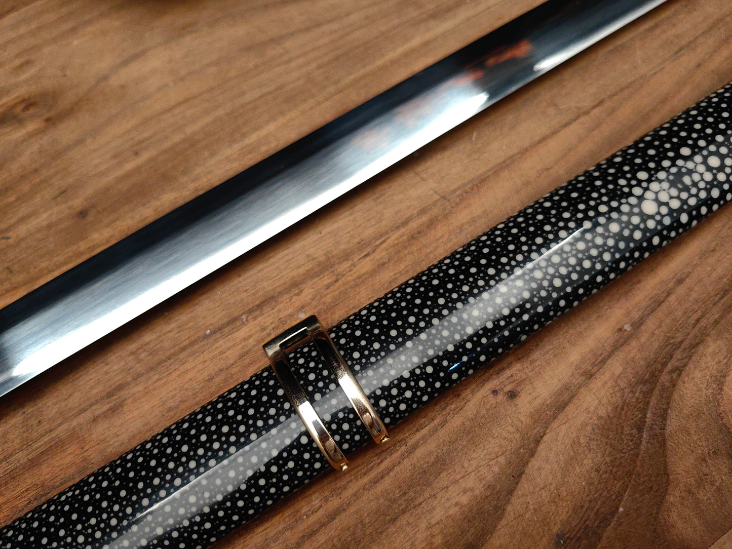 Tang Dao with Crossguard and Pommel (Genuine Rayskin Edition)
