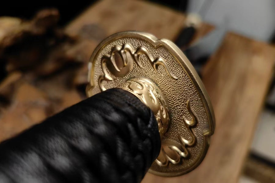 【铜装锰钢黑檀鞘苗刀】Hand-Forged Miaodao | 60Si2Mn Spring Steel Long Saber
